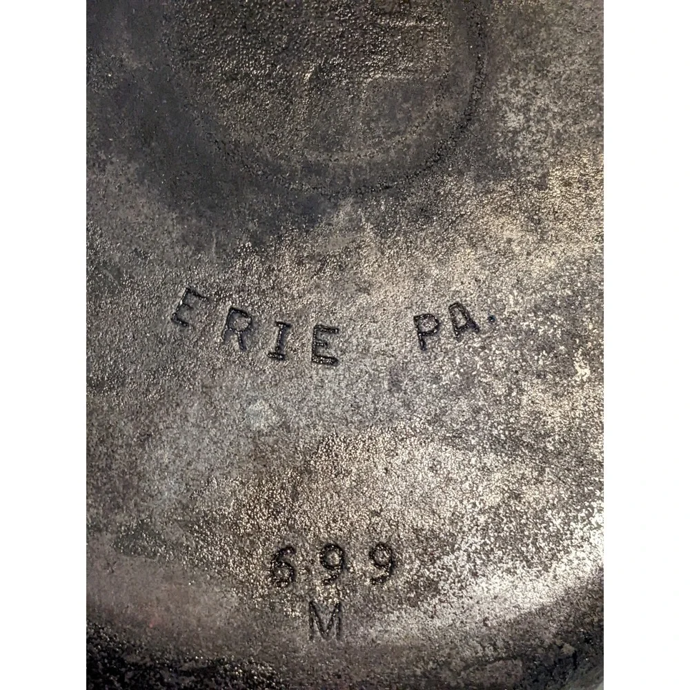 Griswold No 6 Small Logo Smooth Flat Bottom Cast Iron Skillet Frying Pan 699m